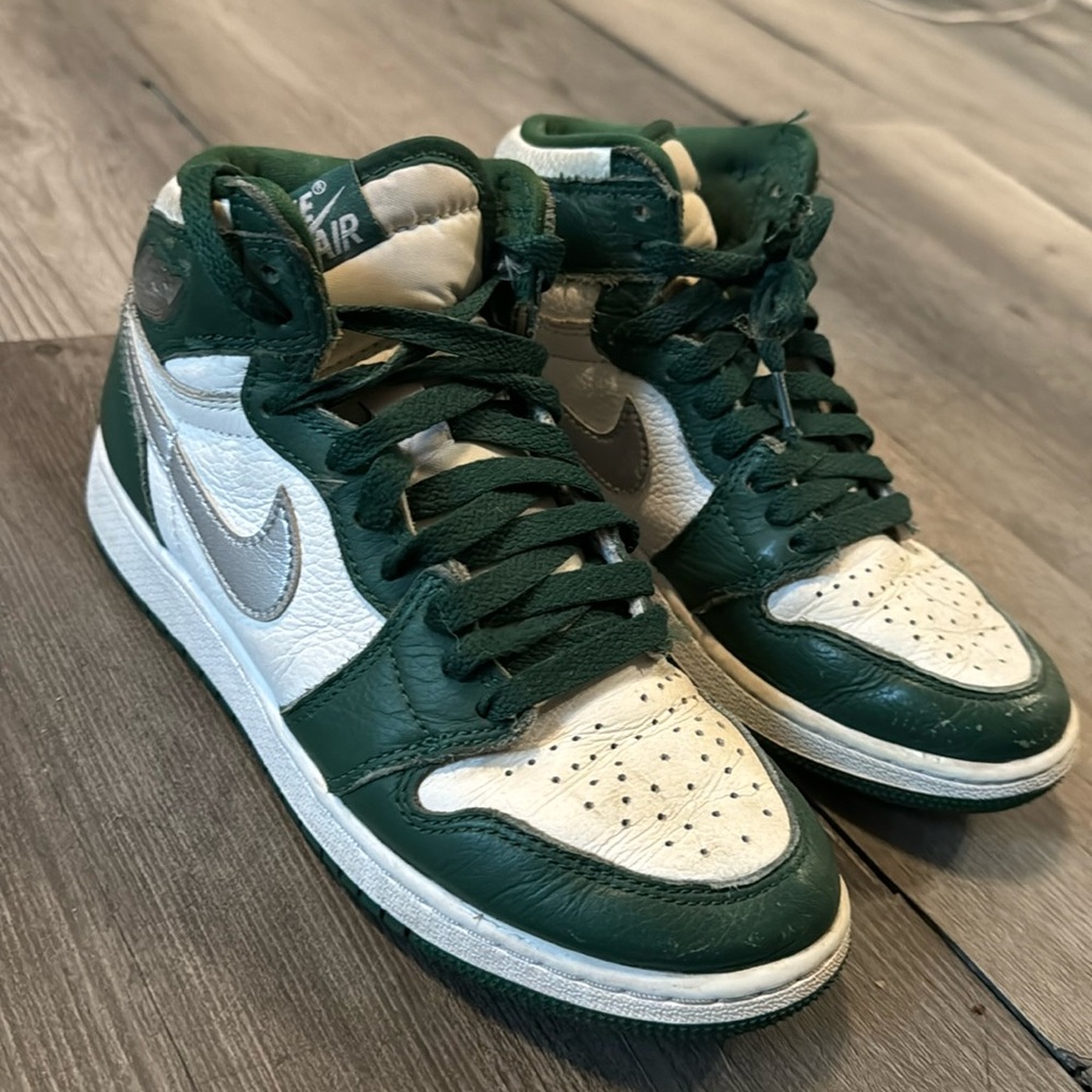 Air Jordan 1 Retro High OG Gorge Green White Kids